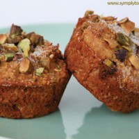 Orange, date & pistachio muffins